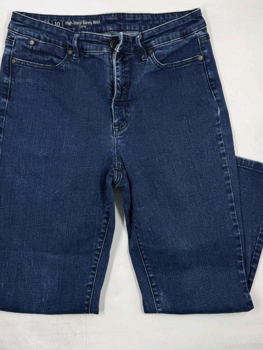 Talbots Flawless High Waist Barely Boot Curvy - Ankle Length Jeans Size 10